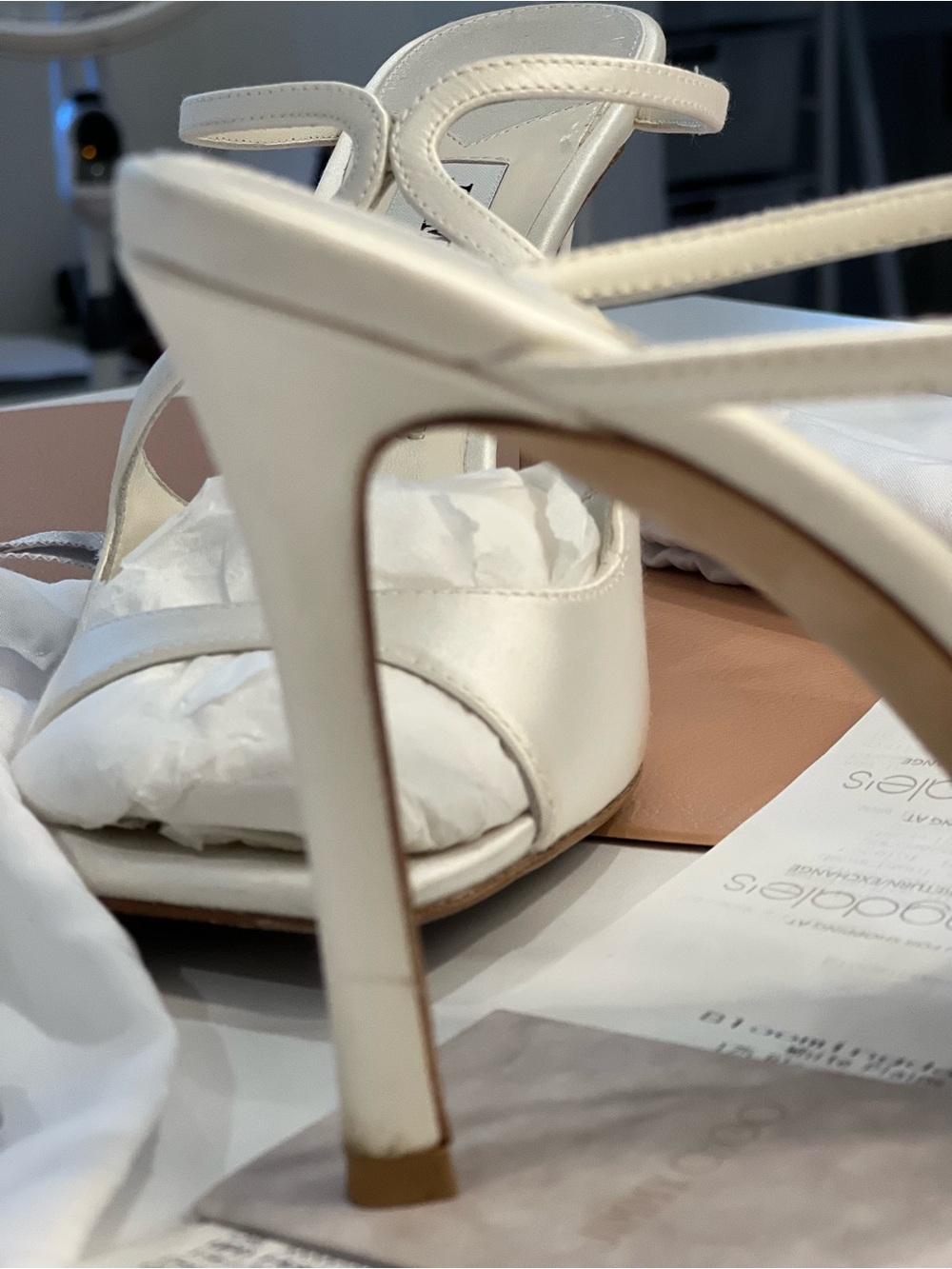 Jimmy Choo satin slip on stiletto heels - Picture 6 of 13